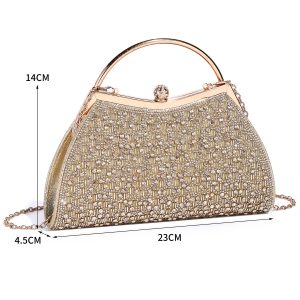 Glamorous Dazzling Formal Evening Clutch Handbag Purse - Image 2