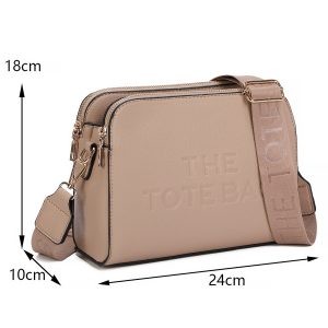 Modern Dual Zipper Compartments Spacious Crossbody Bag - Image 2