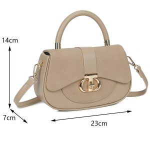 Elegant Stylish Structured Formal Crossbody Handbag - Image 2