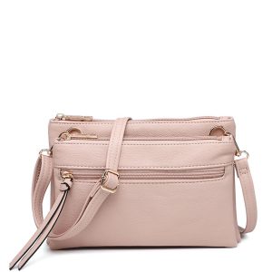 Multi Compartment Crossbody Bag with Zip Pockets - Image 10