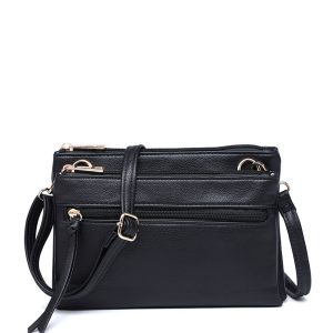 Multi Compartment Crossbody Bag with Zip Pockets - Image 7