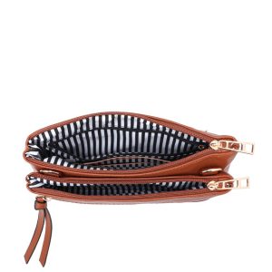 Multi Compartment Crossbody Bag with Zip Pockets - Image 6