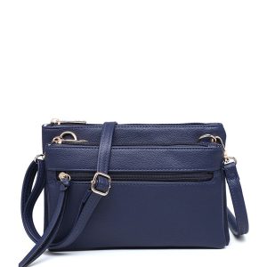 Multi Compartment Crossbody Bag with Zip Pockets - Image 8