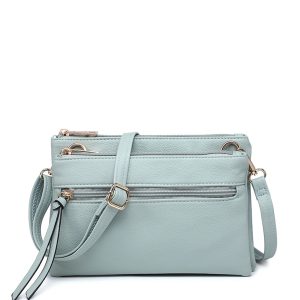 Multi Compartment Crossbody Bag with Zip Pockets - Image 11