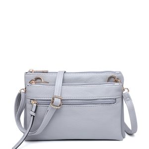Multi Compartment Crossbody Bag with Zip Pockets - Image 9