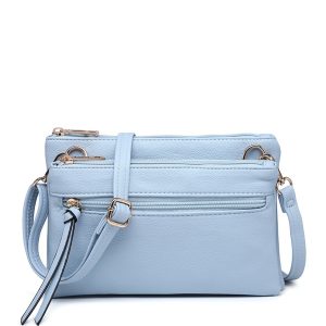 Multi Compartment Crossbody Bag with Zip Pockets - Image 14