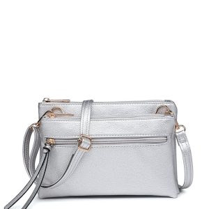 Multi Compartment Crossbody Bag with Zip Pockets - Image 17