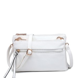 Multi Compartment Crossbody Bag with Zip Pockets - Image 13