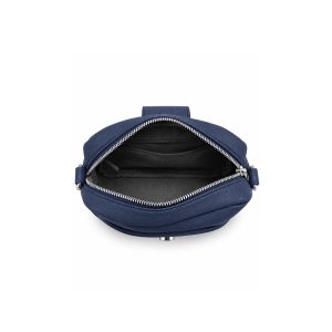 Compact Camera Crossbody Bag with Wide Patterned Strap - Image 5