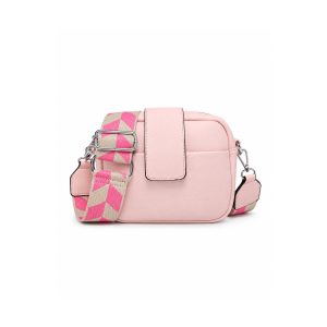 Compact Camera Crossbody Bag with Wide Patterned Strap - Image 10