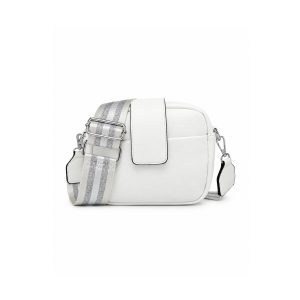 Compact Camera Crossbody Bag with Wide Patterned Strap - Image 11