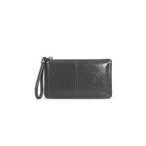 Glossy Textured Wristlet Purse Bag with Zip Closure - Image 12
