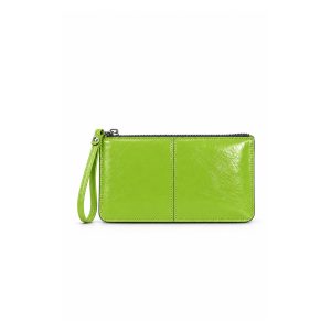 Glossy Textured Wristlet Purse Bag with Zip Closure - Image 15