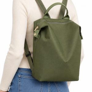 Urban Canvas Backpack with Top Handle & Zip Closure - Image 3