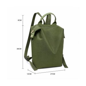 Urban Canvas Backpack with Top Handle & Zip Closure - Image 2