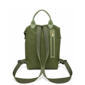 Urban Canvas Backpack with Top Handle & Zip Closure - Image 5