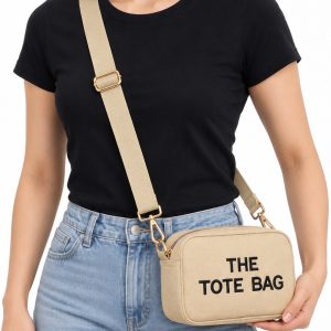 Canvas Crossbody Camera Bag with Adjustable Strap - Image 3
