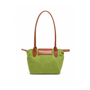 Suede-Look Mini Tote Bag with Contrast Flap & Zip Closure - Image 4
