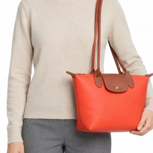 Colorblock Tote Shoulder Bag with Zip Closure & Flap Detail - Image 3